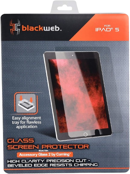 Blackweb Glass Screen Protector for Ipad 5-0.4mm Thickness